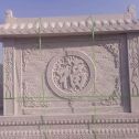 海东 芝麻白花岗岩屏风，照壁，影壁