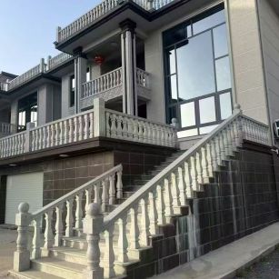 海东 芝麻白别墅阳台栏杆，楼梯栏杆