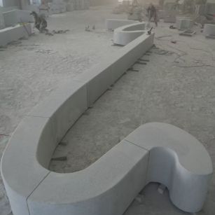 海东 花岗岩整石坐凳拼装