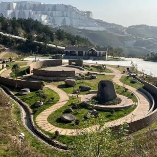 海东仿古石铺装整体效果