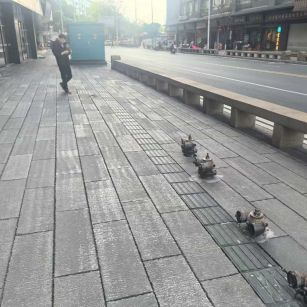 海东仿古石铺装效果