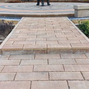 海东仿古石铺装效果