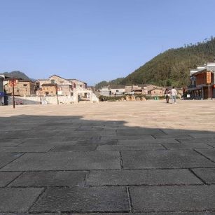 海东仿古石铺装效果