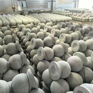 海东石材挡车球