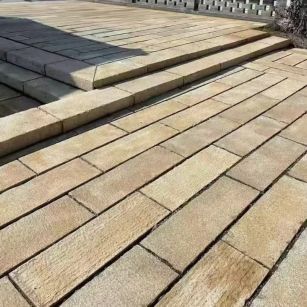 海东仿古石铺装效果