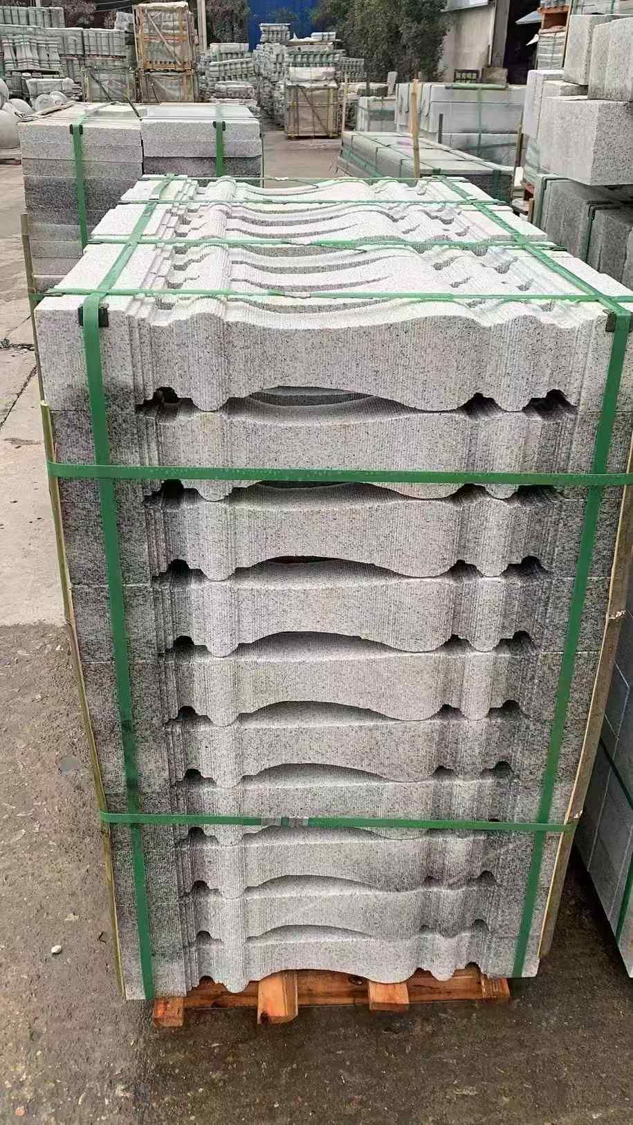 海东 芝麻白方形拉丝面，栏杆花瓶柱
