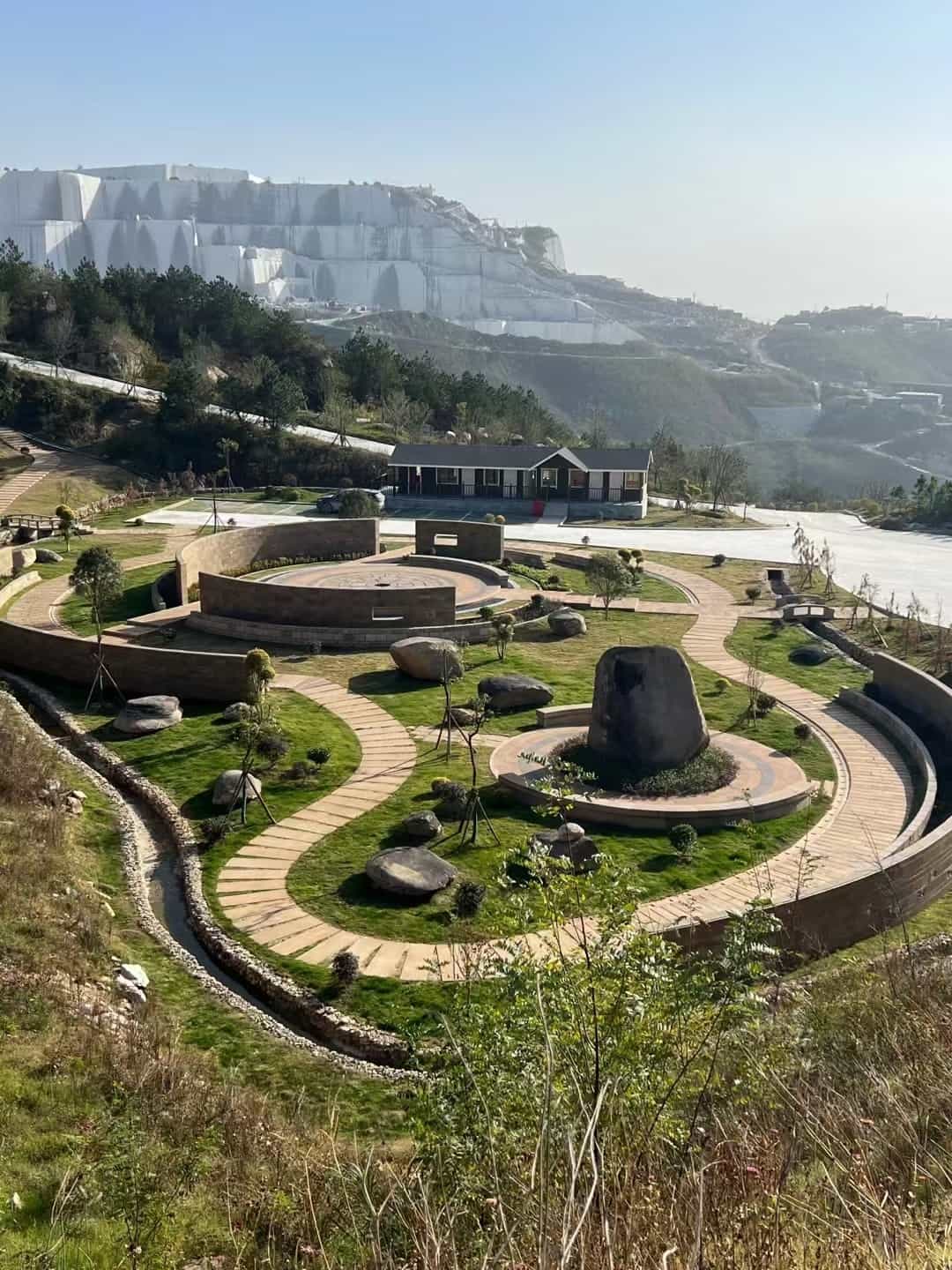 海东仿古石铺装整体效果