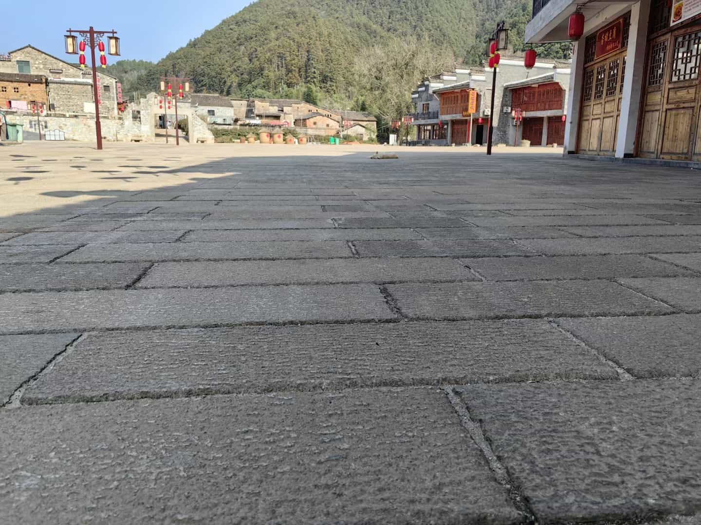 海东仿古石铺装效果