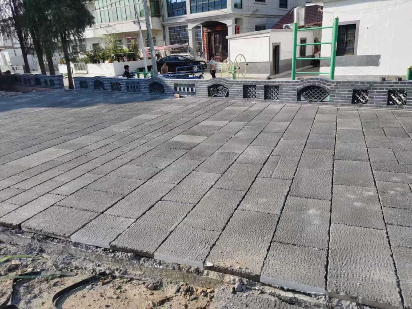 海东仿古石铺装效果