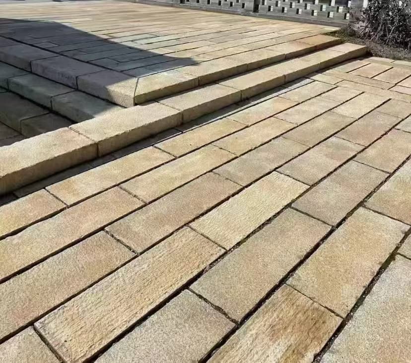 海东仿古石铺装效果