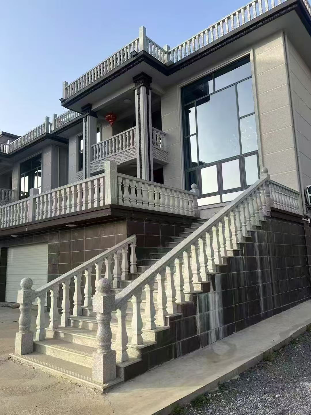 海东 芝麻白别墅阳台栏杆，楼梯栏杆