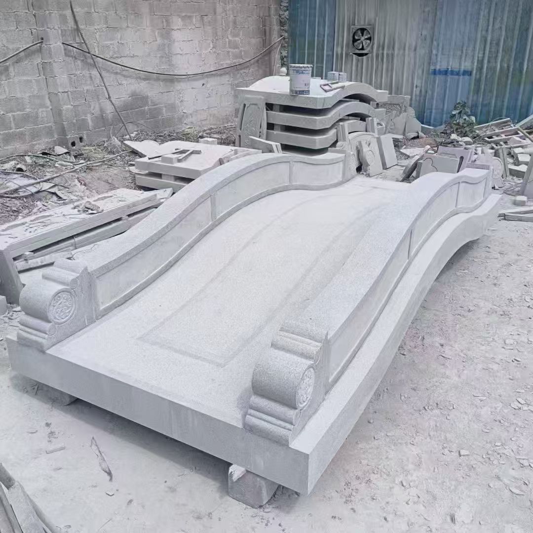 海东 芝麻灰花岗岩园林景观 小石桥