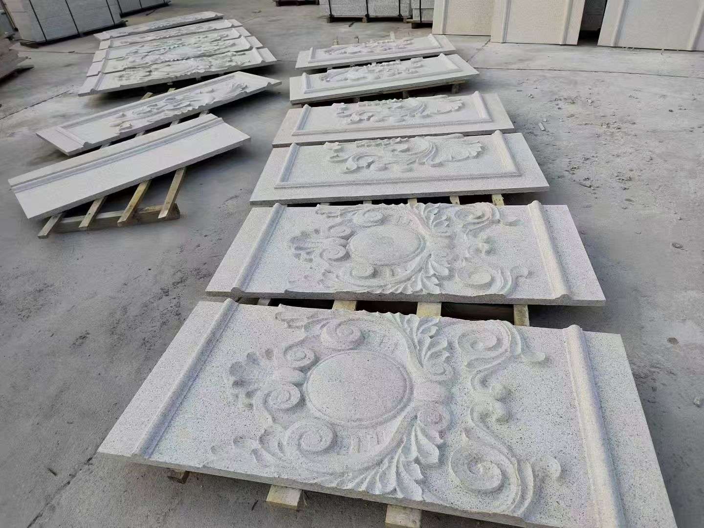 海东 芝麻白干挂雕花板
