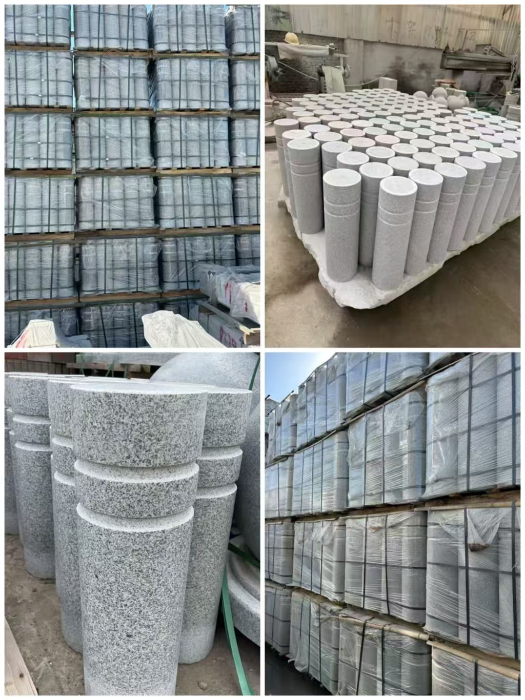 海东 芝麻白花岗岩挡车柱、隔离柱多少钱